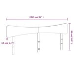 vidaXL Tête de lit blanc 200 cm bois massif de pin