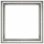 vidaXL Jardinière 100x100x80 cm acier inoxydable