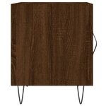 vidaXL Tables de chevet 2Pièces chêne marron 40x40x50cm bois d'ingénierie