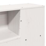 vidaXL Lit bibliothèque sans matelas blanc 140x200 cm bois pin massif