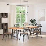 vidaXL Pieds de table à manger en forme de A 2 pièces Anthracite 90 x (72-73) cm Acier
