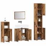 vidaXL Ensemble de meubles salle de bain 4 Pièces bois d'ingénierie