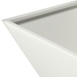 vidaXL Jardinière Bol De Jardin Blanche 40x40x15 cm En Acier