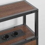 vidaXL Tête de lit de rangement Chêne marron 120 cm Bois d'ingénierie