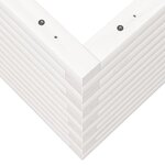 vidaXL Jardinière blanc 90x60x45 5 cm bois de pin massif