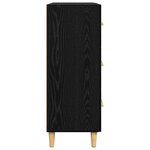 vidaXL Buffet Chêne noir 69 5 x 34 x 90 cm Bois d'ingénierie