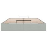 vidaXL Cadre de lit ottoman sans matelas gris clair 140x200 cm velours