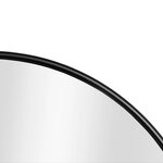 Miroir mural diamètre 40 cm cadre en aluminium noir 03_0007934