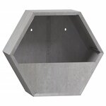 vidaXL Jardinières murales 2 Pièces Rouillé Acier corten 30x10x25 cm
