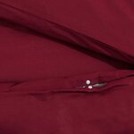 vidaXL Ensemble de housse de couette Bordeaux 200x220 cm Coton