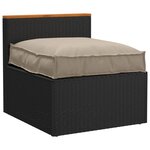 vidaXL Coussin de palette taupe pour siège  70x70x12 cm  Tissu Oxford