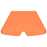 vidaXL Toit de rechange de balançoire orange 150/130x105/70 cm