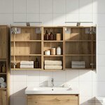 vidaXL Ensemble de Meubles de Salle de Bain 3 Pièces 110 x 10 5 x 60 5 cm