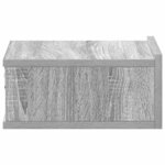 vidaXL Tables de chevet flottantes 2 Pièces Sonoma gris 40x30x15 cm