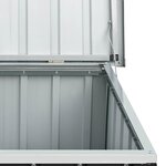 vidaXL Boîte de rangement de jardin Anthracite 129x67x65 cm