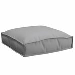 vidaXL Coussin pour assise de palette 2 Pièces Gris 40 x 40 x 8 cm