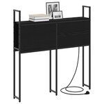 vidaXL Headboard de Rangement avec Station de Charge Chêne noir 90 cm