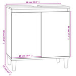 vidaXL Meuble d'évier gris béton 58x33x60 cm bois d'ingénierie