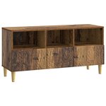 vidaXL Meuble TV 102 x 34 5 x 50 cm Bois ancien Bois d'ingénierie