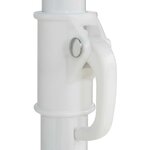 vidaXL Parasol de plage Hawaii blanc 240 cm