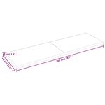 vidaXL Étagère murale 200x60x(2-4) cm bois de chêne massif non traité