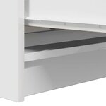 vidaXL Buffet blanc 80x35x99 cm bois d’ingénierie