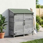vidaXL Abri de jardin Gris 106 5 x 56 x 113 5 cm Bois d'ingénierie