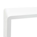vidaXL Étagères murales sous forme de cube 3 Pièces Blanc MDF
