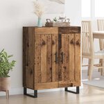 vidaXL Buffet Bois Ancien 69 5 x 34 x 90 cm Bois d'ingénierie et fer