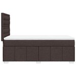 vidaXL Sommier à lattes de lit avec matelas Marron foncé 90x200 cm