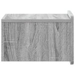 vidaXL Cabinet de chevet mural Sonoma gris 33 x 34 5 x 24 cm