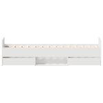 vidaXL Cadre de lit sans matelas blanc 90x200 cm