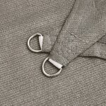 vidaXL Voile d'ombrage 160 g/m² trapèze gris clair 3/4x3 m PEHD