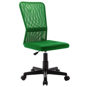 vidaXL Chaise de bureau Vert 44x52x100 cm Tissu en maille