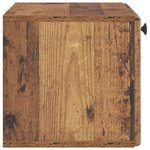 vidaXL Meuble TV mural 59 5 x 31 x 30 cm Bois ancien Bois d'ingénierie