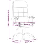 vidaXL Fauteuil de massage inclinable de bureau Blanc Similicuir