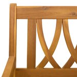 vidaXL Banc extérieur Naturel 110 x 55 5 x 90 cm Bois d'Acacia Massif
