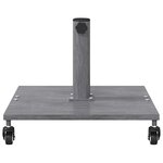 vidaXL Pied de parasol Aspect Bois Gris Foncé 45 x 45 x 31 5 cm