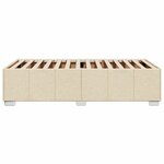 vidaXL Cadre de lit sans matelas crème 90x190 cm tissu