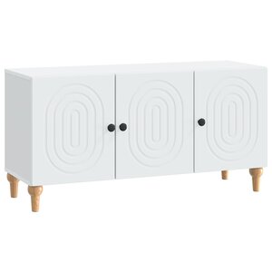 vidaXL Meuble TV Blanc 99 x 34 5 x 50 cm Bois d'ingénierie
