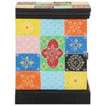 vidaXL Table de chevet multicolore 2 Pièces 40x35x45 cm