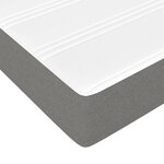 vidaXL Sommier à lattes de lit avec matelas Gris foncé 140x200cm Tissu