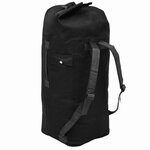 vidaXL Sac de sport en style militaire 85 L Noir