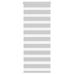 vidaXL Store zèbre gris clair largeur du tissu 60 9 cm polyester