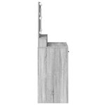 vidaXL Coiffeuse Gris Sonoma 79 x 41 x 135 cm Bois d'ingénierie