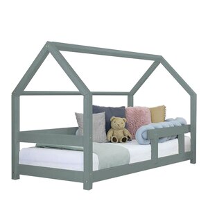 Lit cabane enfant TERY 140 x 200 vert sauge