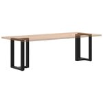 vidaXL Pieds de table à manger en T  2 pièces  noir  50 x 35 x (72-73) cm  acier