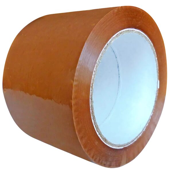 Ruban adhésif polypropylène caoutchouc naturel – 6 rouleaux 75 mm x 100 m havane – Bulteau Systems