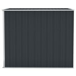 vidaXL Abri de jardin mural Anthracite 118x194x178 cm Acier