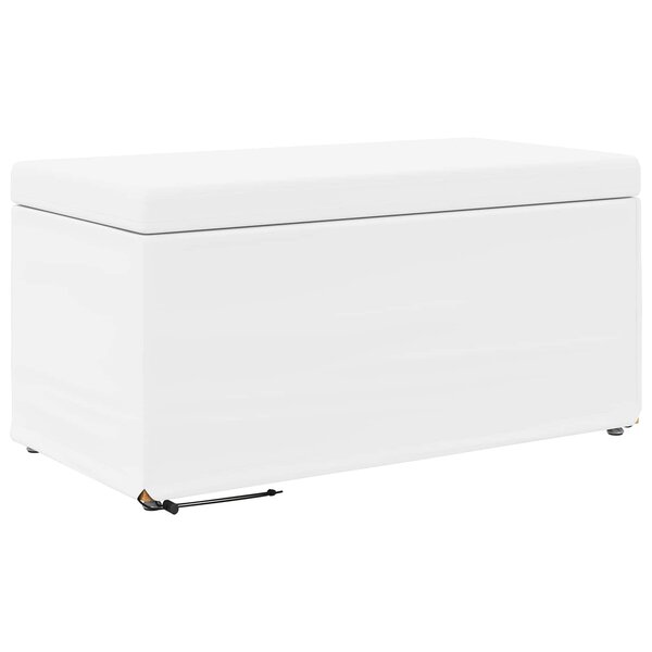vidaXL Tabouret Blanc Cuir Synthétique et Bois Composite